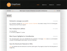 Tablet Screenshot of grapeocean.com
